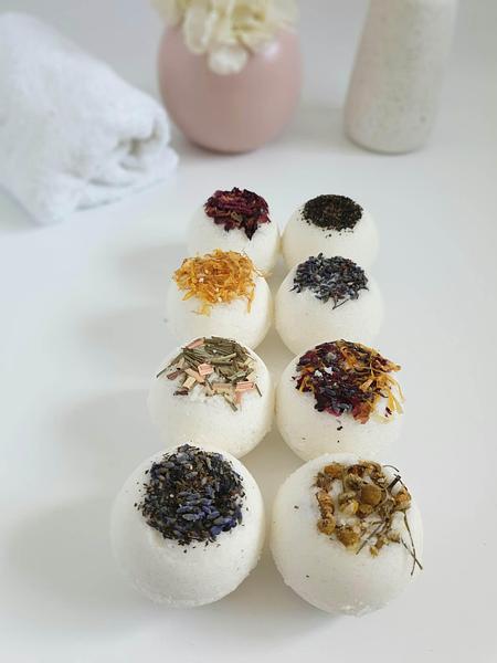 Botanical Bath Bomb - Uncoloured & Scented with Essential Oils